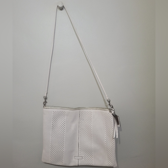Coach Accessories - White leather Coach purse